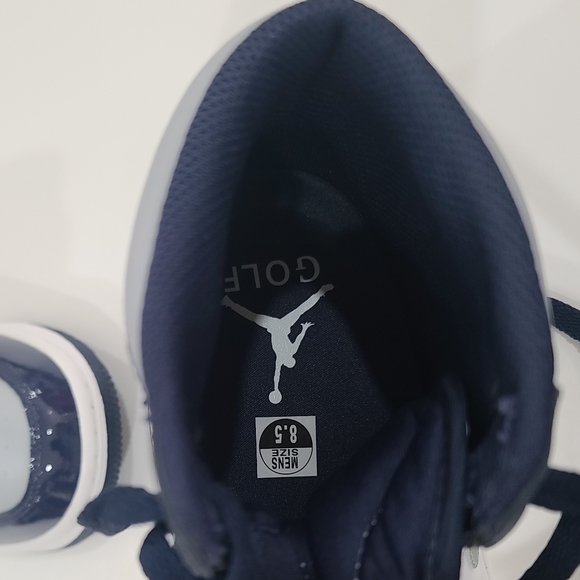 Jordan 1 Retro High Golf Patent Midnight Navy Sneakers DQ0660-100| M 8.5 / W 10 - Picture 15 of 17